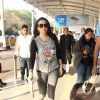 Preity Zinta was spotted at Airport