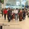 Aishwarya Rai with Daughter Aaradhya Bachcan and Abhishek Bachchan Snapped at Airport