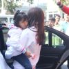 Guess - Aaradhya Bachchan Recieved a Rose on Rose day - Snapped at Airport