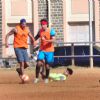 Dino Morea and Ranbir Kapoor Snapped Practicing Soccer