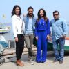 Riteish, Nargis, Producer Krishika Lulla and Director Ravi Jadhav at Launch of Film 'Banjo'
