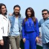 Nargis, Riteish, Producer Krishika Lulla and Director Ravi Jadhav at Launch of Film 'Banjo'