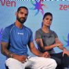 Shikhar Dhawan and Lara Dutta at Zeven Event
