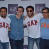 Ranveer Singh poses with the Team at Gap Jeans Store Launch