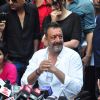 Sanjay Dutt Holds a Press Con at Home post release from Yerwada Jail