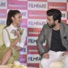 Alia Bhat and Fawad Khan at Cover Launch of 'Filmfare' Magazine
