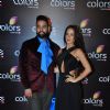 VJ Andy with Elli Evram at Colors TV's Red Carpet Event