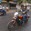 Sonali Kulkarni : Sonali Kulkarni rides on a Harley Davidson Bike