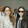 Karisma Kapoor and Kareena Kapoor Leave for TOIFA Awards
