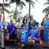 Juhi Chawla with Governor Shri Rao and Ak Munshi Yojana Trust's Children