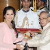 Sania Mirza Receives Padma Bhushan from Hon'ble President Pranab Mukherjee