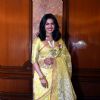 Priyanka Chopra in yellow saree at Press Meet for Receiving Padma Bhushan