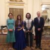 Rahul and Barkha Sharma along with Prince William and Kate at their visit in Mumbai