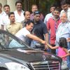 Aamir Khan meets his cute fan while leaving from Lilavati Hospital post meeting Dilip Kumar ji