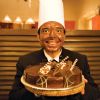 Uday Chopra : Uday Chopra with Choclate cake