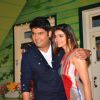 Prachi Desai poses with Kapil Sharma during the Promotions of 'Azhar' on 'The Kapil Sharma Show'
