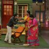 A Flying Kiss Moment! during Promotions of 'Azhar' on 'The Kapil Sharma Show'