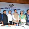 Shah Rukh Khan, Adi Godrej and CM Devendra Fadnavis at Launch of  Shaina NC's 'Book & Makers'