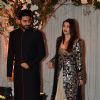 Abhishek and Aishwarya Rai Bachchan at Karan - Bipasha's Star Studded Wedding Reception