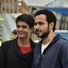Emraan Hashmi Poses with Vinay Rohrra of 'Badi Door Se Aaye Hai' Team during Promotion of Azhar