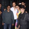 Tiger Shroff and Shraddha Kapoor with Sajid Nadiadwala at Success Bash of 'Baaghi'