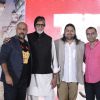 Vishal Dadlani, Amitabh Bachchan, Clinton Cerejo and Ribhu Dasgupta at Song Launch of 'TE3N'