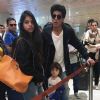 Shah Rukh Khan : Shah Rukh Khan with Suhana Khan & AbRam Khan at Airport