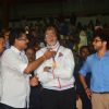 Amitabh Bachchan with Aaditya Thackeray at the Soccer Match