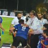 Ranbir Kapoor takes blessings from Amitabh Bachchan at the Soccer Match !