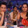 Kangana Ranaut and Sania Mirza at CNN IBN Awards