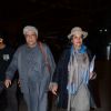 Javed Akhtar & Shabana Azmi Snapped at Airport
