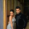 Karan Johar and Malaika Arora Khan posing at Promotion of 'Dishoom' on India's Got Talent