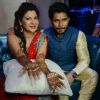Sambhavana Seth posing with her fiance Avinash at her Mehendi Ceremony!
