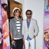 Irrfan Khan with son Babil at Screening of movie 'Madaari'