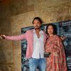Actor Irrfan Khan with wife Sutapa Sikdar at the special screening of Madaari