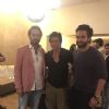 Shah Rukh Khan and Jackky Bhagnani with Irrfan Khan at the special screening of 'Madaari'