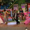 Arshad, Kiku and Maria on the sets of Kapil Sharma