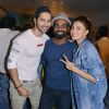 Jacqueline Fernandes, Varun Dhawan and Remo Dsouza at Special screening of the film 'Dishoom'
