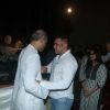 Salman Khan and Sooraj Barjatya at prayer meet of  Rajat Barjatya