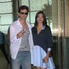 Pooja Hegde and Hrithik Roshan snapped as they leave for Hyderabad