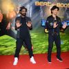 Tiger Shroff and Remo Dsouza performing at Song launch of 'A Flying Jatt'