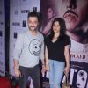 Sanjay Kapoor along with wife Maheep Sandhu at Special Screening of 'Rustom' at Yashraj Studios