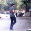 Sooraj Pancholi snapped outside his gym