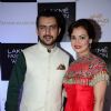 Dia Mirza with her husband at Lakme Fashion Week Winter Festive 2016- Day 1