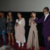 Amitabh Bachchan, Taapsee Pannu, Kirti Kulhari and Andrea Tariang at Press Meet of PINK in Delhi