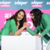 Sonakshi Sinha and Sakshi Mallik at Whisper new campaign launch