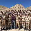 Terence Lewis gives motivational talks to the soldiers