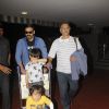 Airport Diaries: Vivek Oberoi with his wife and Suresh Oberoi and other family members