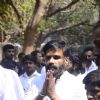 Suniel Shetty at his father's funeral