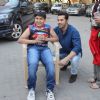 Varun Dhawan poses with a fan at Mehboob Studio